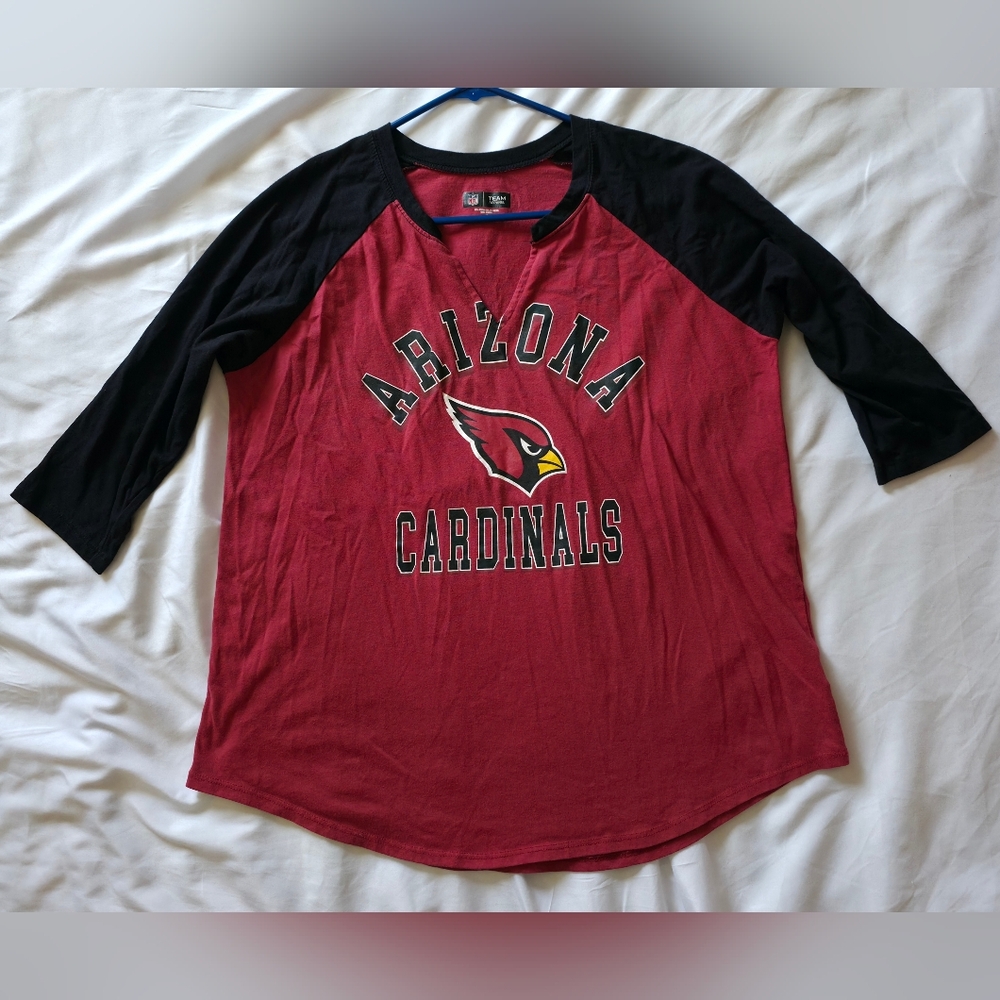 Torrid Arizona Cardinals Classic Fit Cotton Long Sleeve Raglan Tee